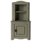 Corner cabinet to use light green