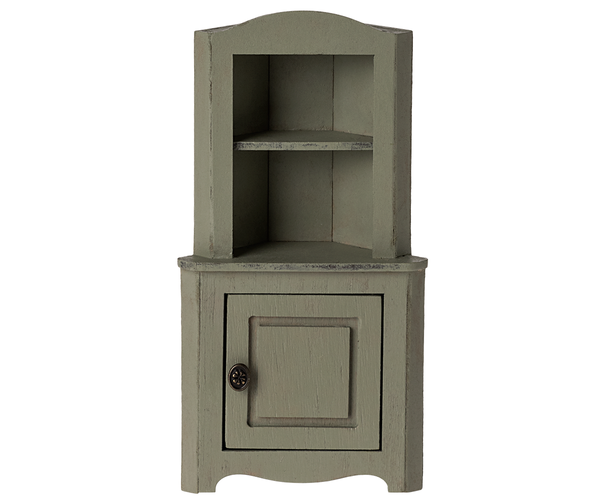 Corner cabinet to use light green