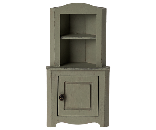Corner cabinet to use light green