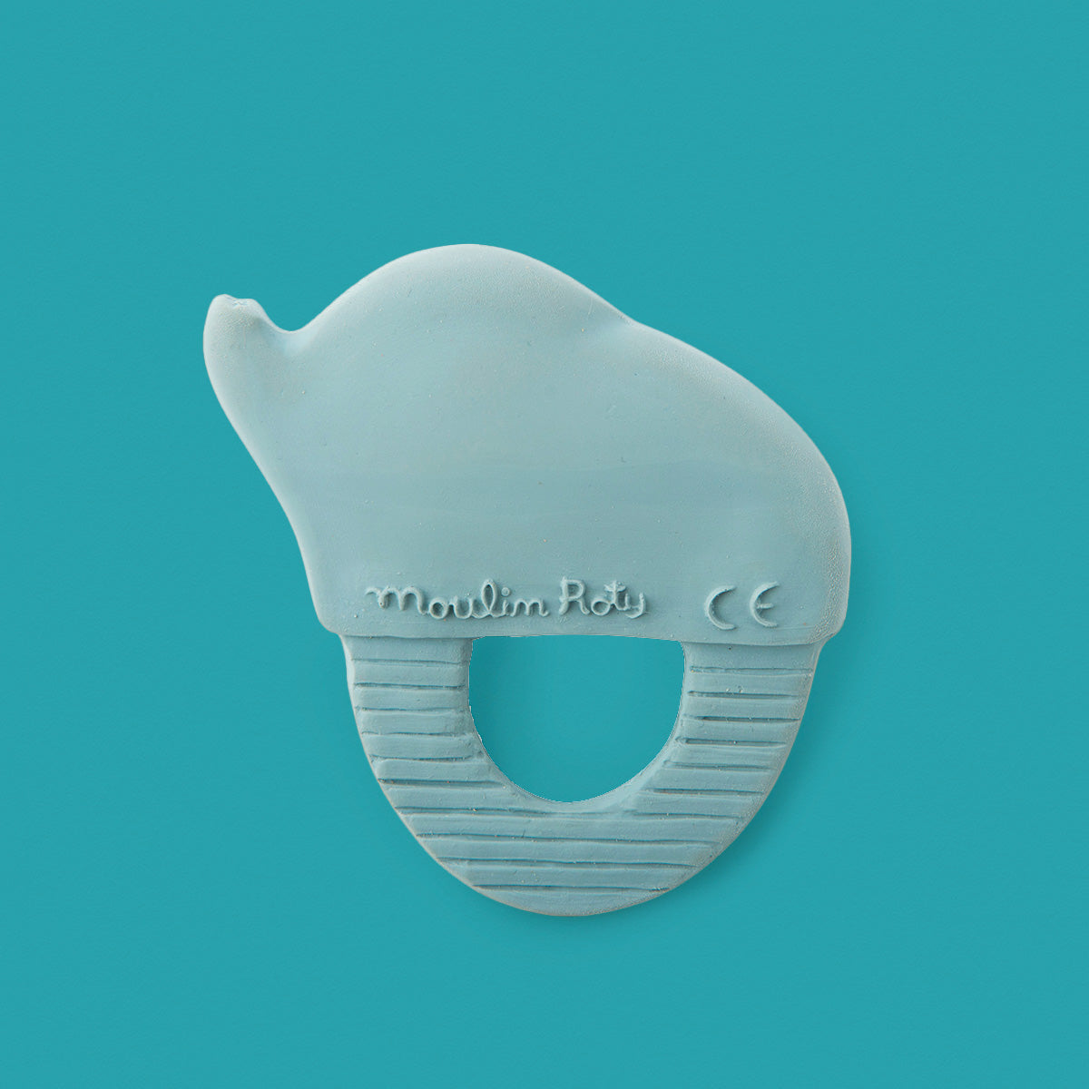Elephant Natural Rubber Teething Ring