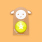 Mini Glitter Ball Sheep